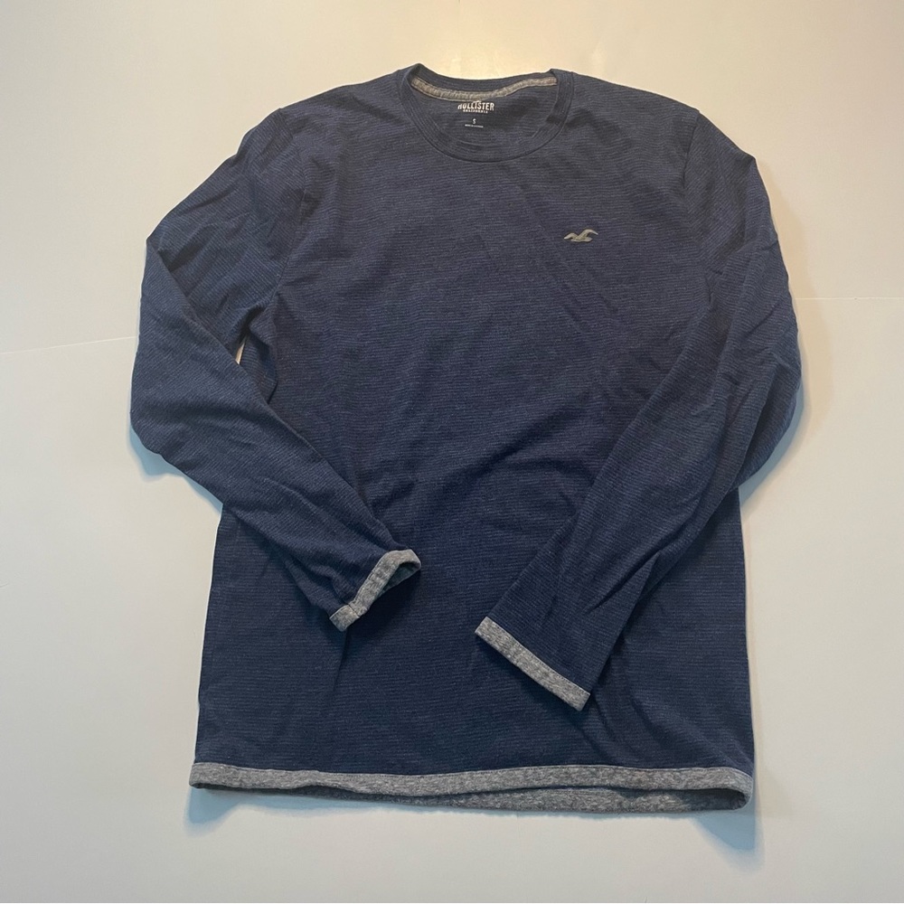 Hollister Shirt Blue Long Sleeve T-shirt Men’s Small